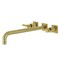 Kingston Brass KS6047DL Wall Mount Tub Faucet, Brushed Brass KS6047DL - alternate 1
